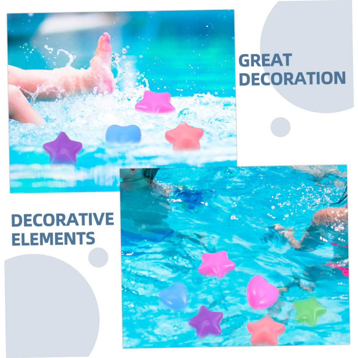 Bolas para Piscina de Bolas 80 Piezas PE Estrellas y Corazones
