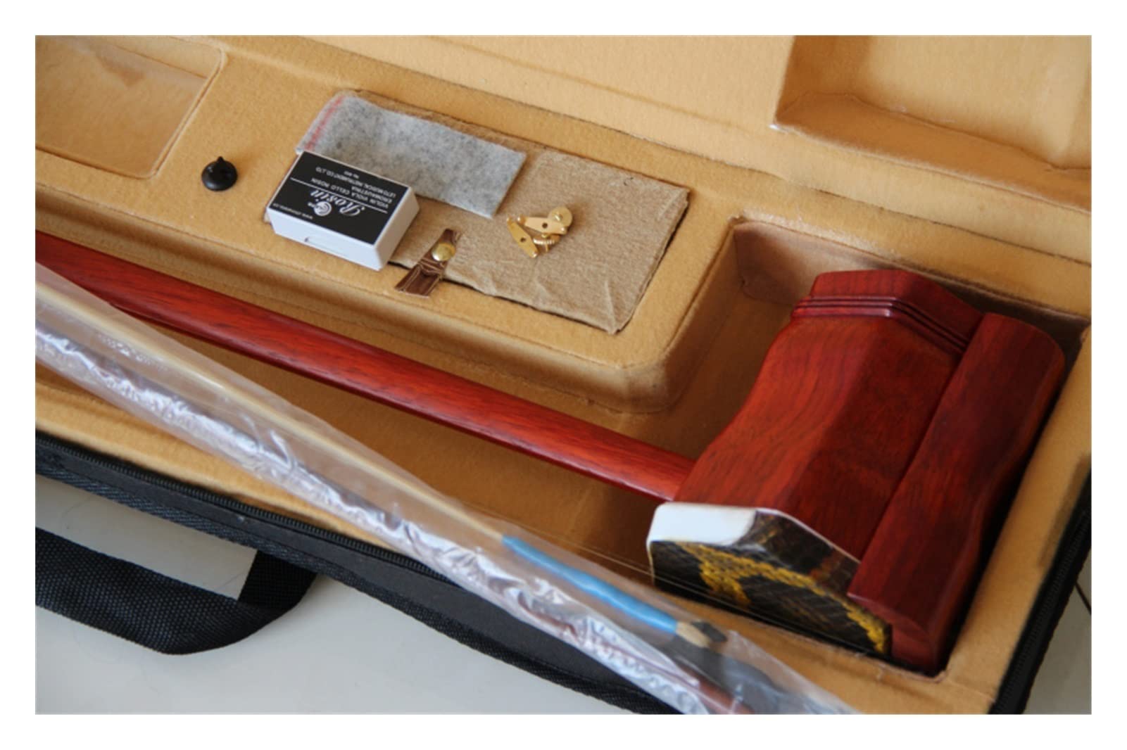 中国楽器 ケース付き 二胡 高級 弓あり 中国楽器 ケース付き 二胡 高級