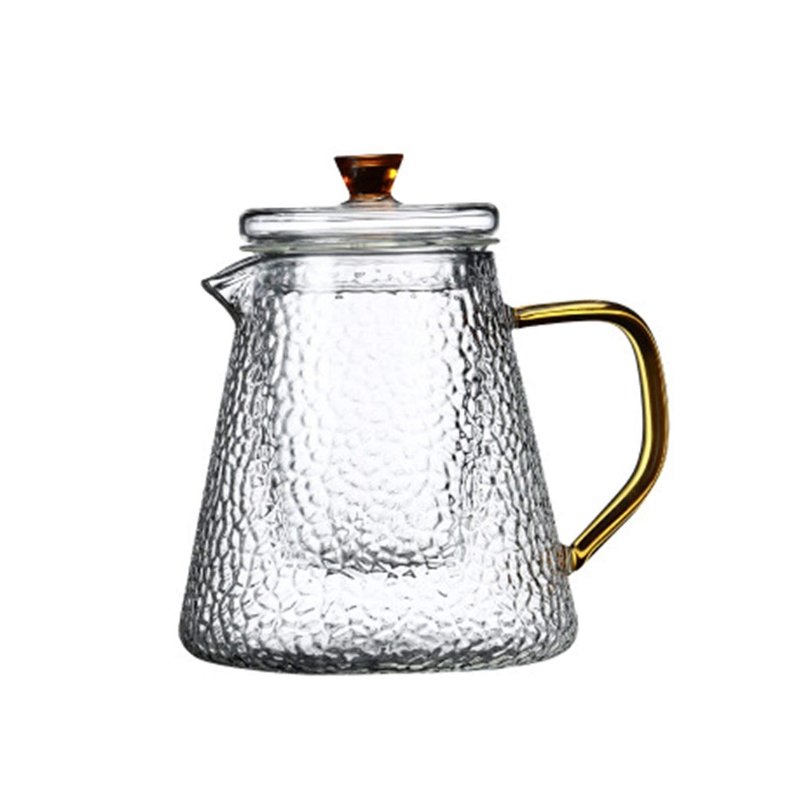 Théière en verre avec filtre résistant à la chaleur pour infusion de thé parfumé 900ml