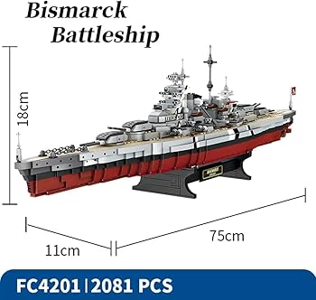 戦艦ビスマルク　模型　セット Amazon.co.jp: FULHOLPE ビスマルク級 戦艦ビルディングブロック