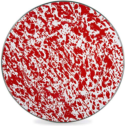 Plato Base Golden Rabbit Red Swirl 12.5 pulgadas miniatura 1