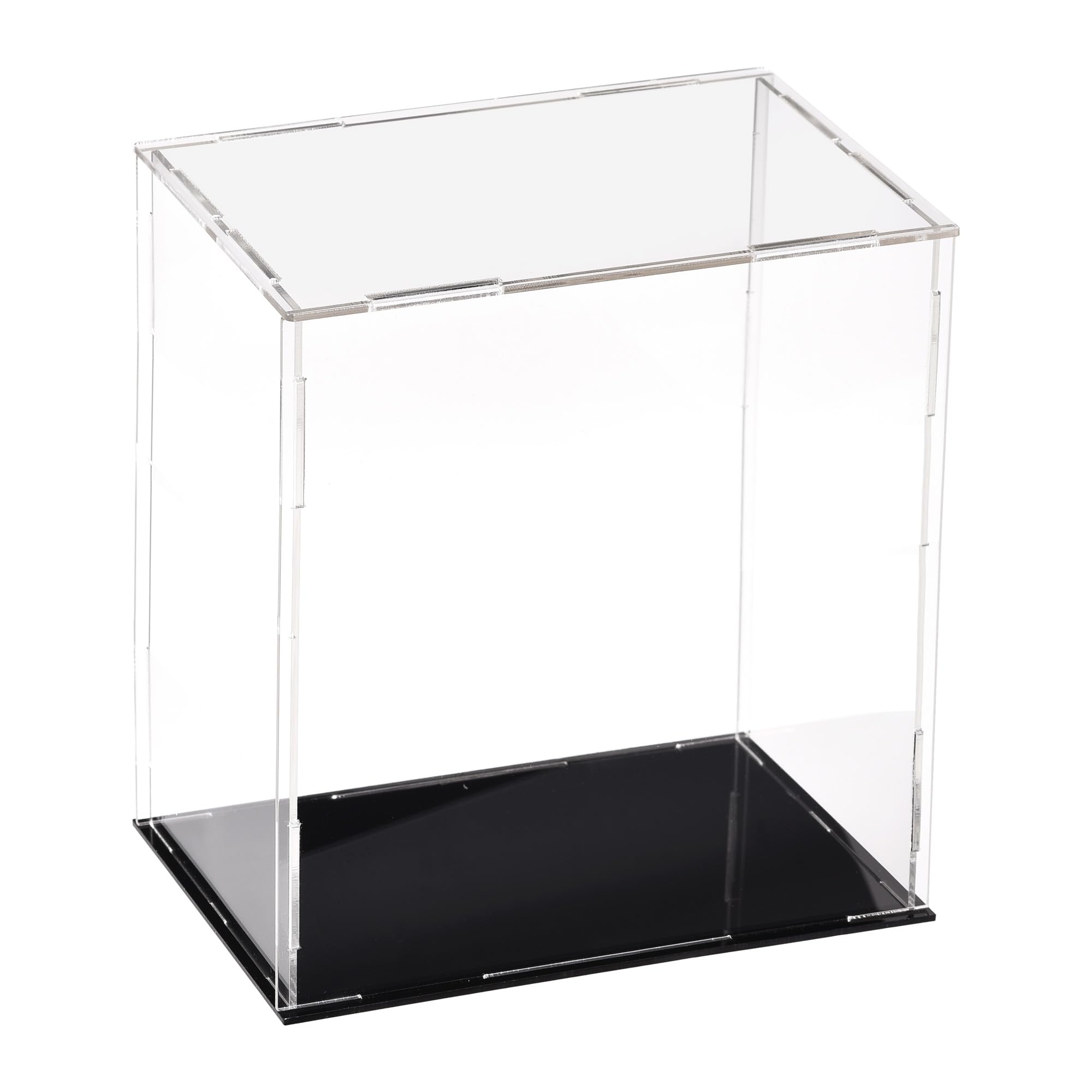 Muiltvoe Acrylic Clear Display Case Box Dustproof Protection Showcase Cube Collectibles Show Box 10x10x20cm