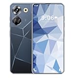 C20 Pro Unlocked Phone, 8GB+256GB Android Phone, 50MP+13MP Camera, 6000mAh Large Battery, Unique Appearance Design, Fingerprint Face Unlock Dual SIM Capability Android 13 Phone (Black)