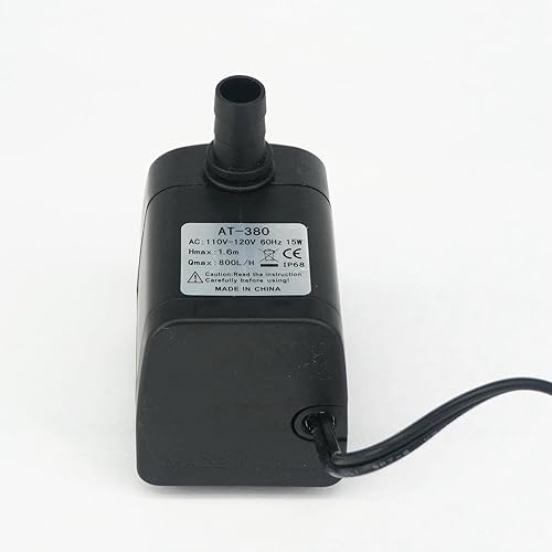 Miniatura 4 de 110V-120V AC Mini Bomba sumergible eléctrica sin escobillas motor sin atasco para acuario pecera 60Hz 15W 800LH T52