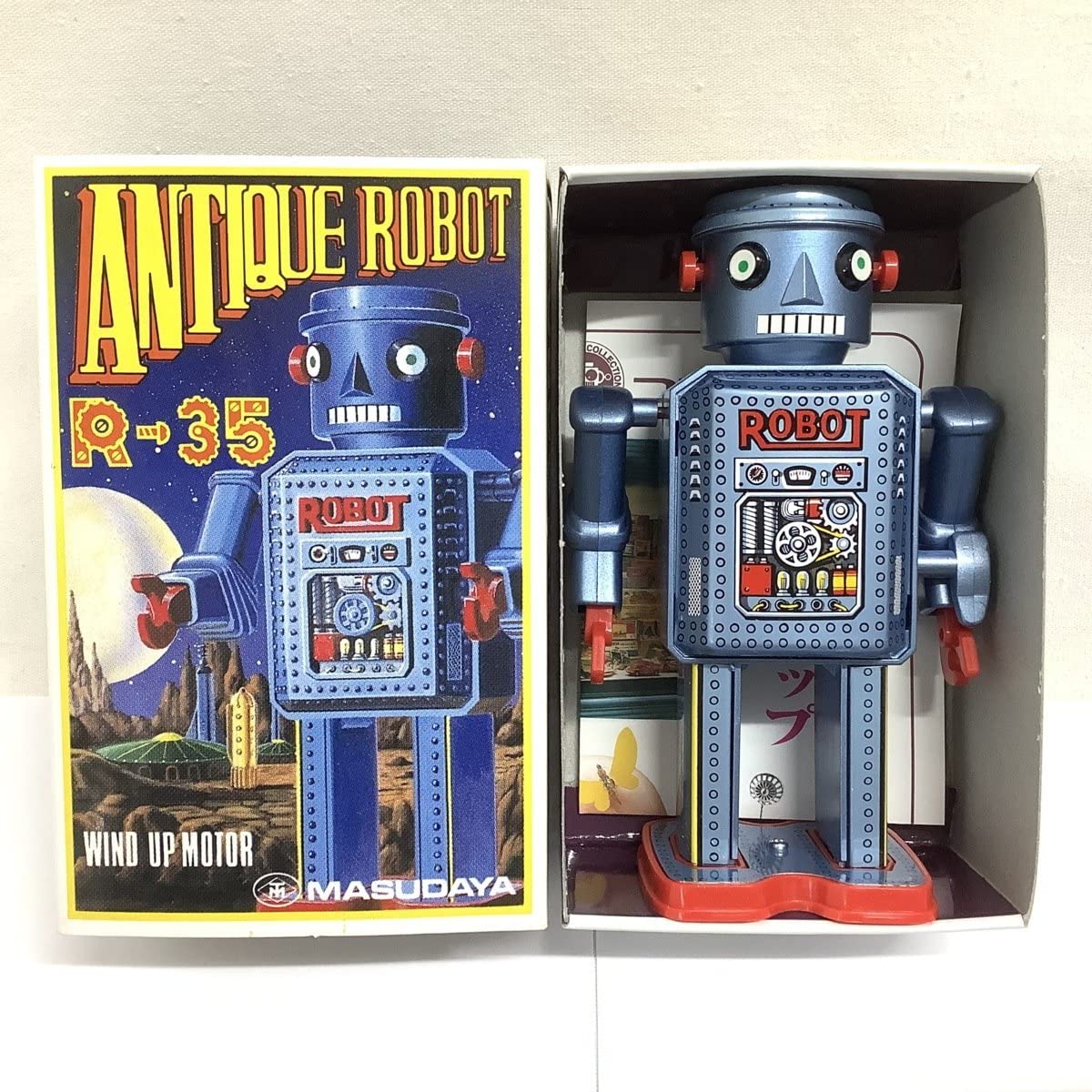 R1ロボット 増田屋 R-1 ロボット ブリキ 電動 おもちゃ 玩具 点灯OK 