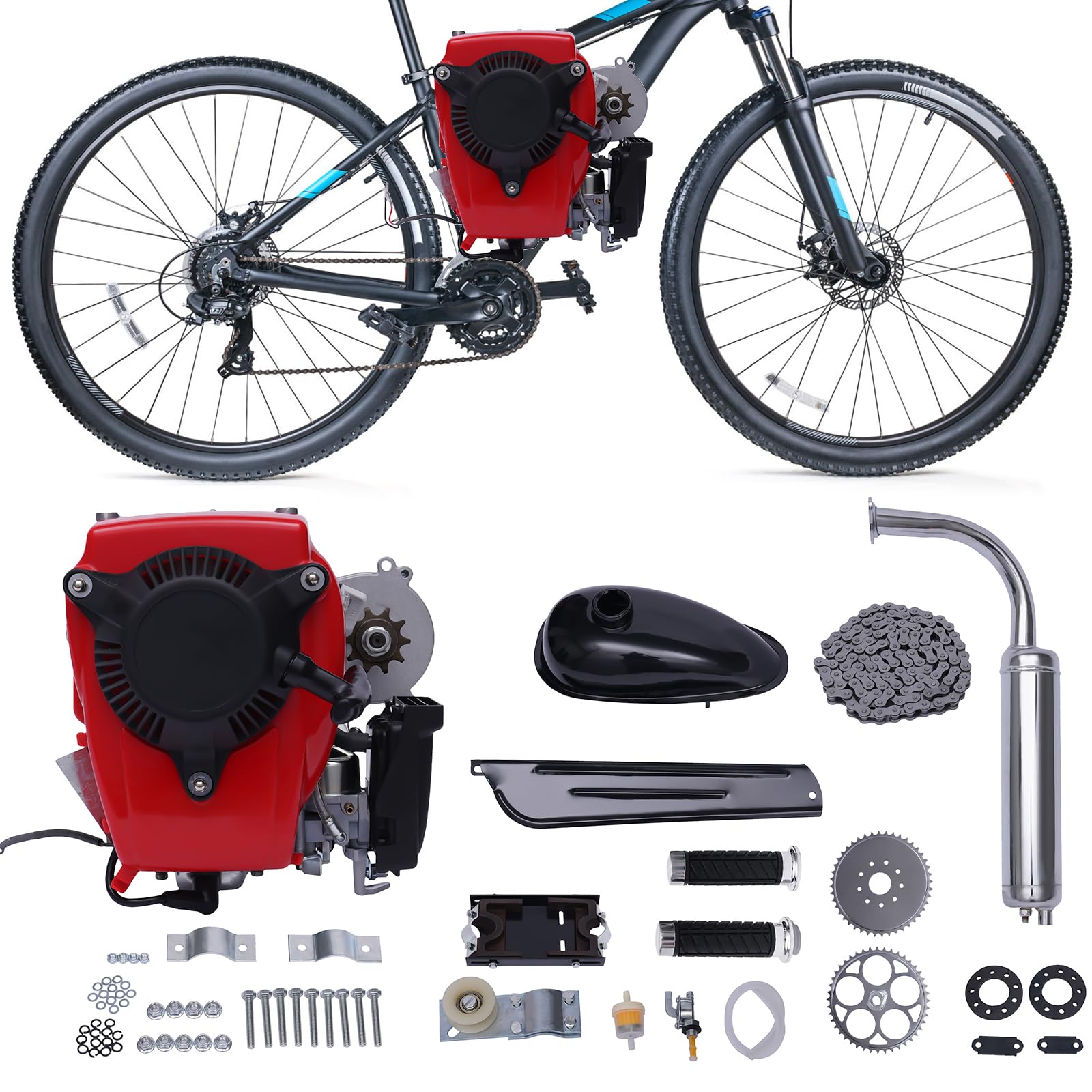 Mountain Bike Stroke Bike Engine Kits Bicycle Motorized 49CC