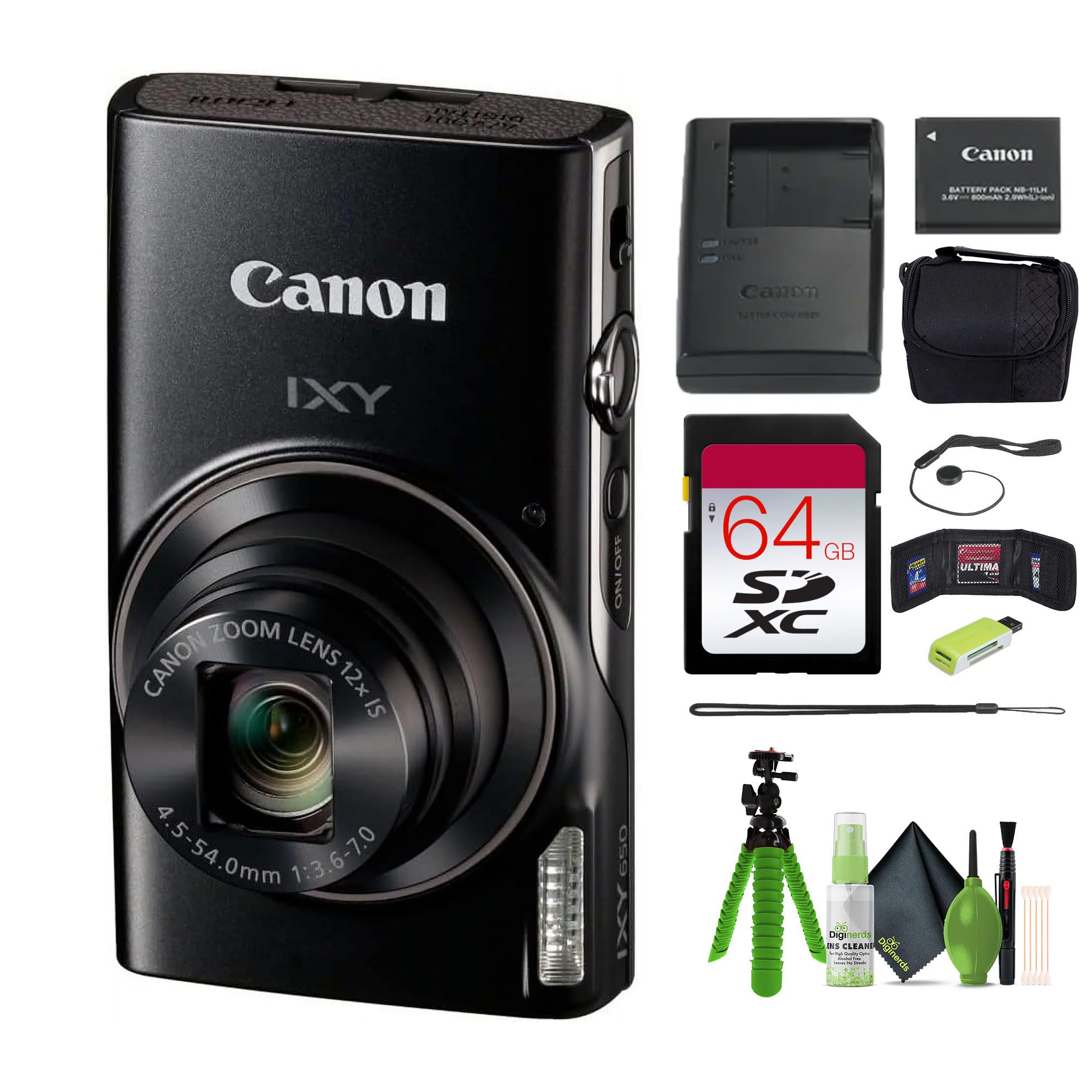 Canon キャノン IXY 650 デジタル ブラック PC2274 ジャンク【の5WM 