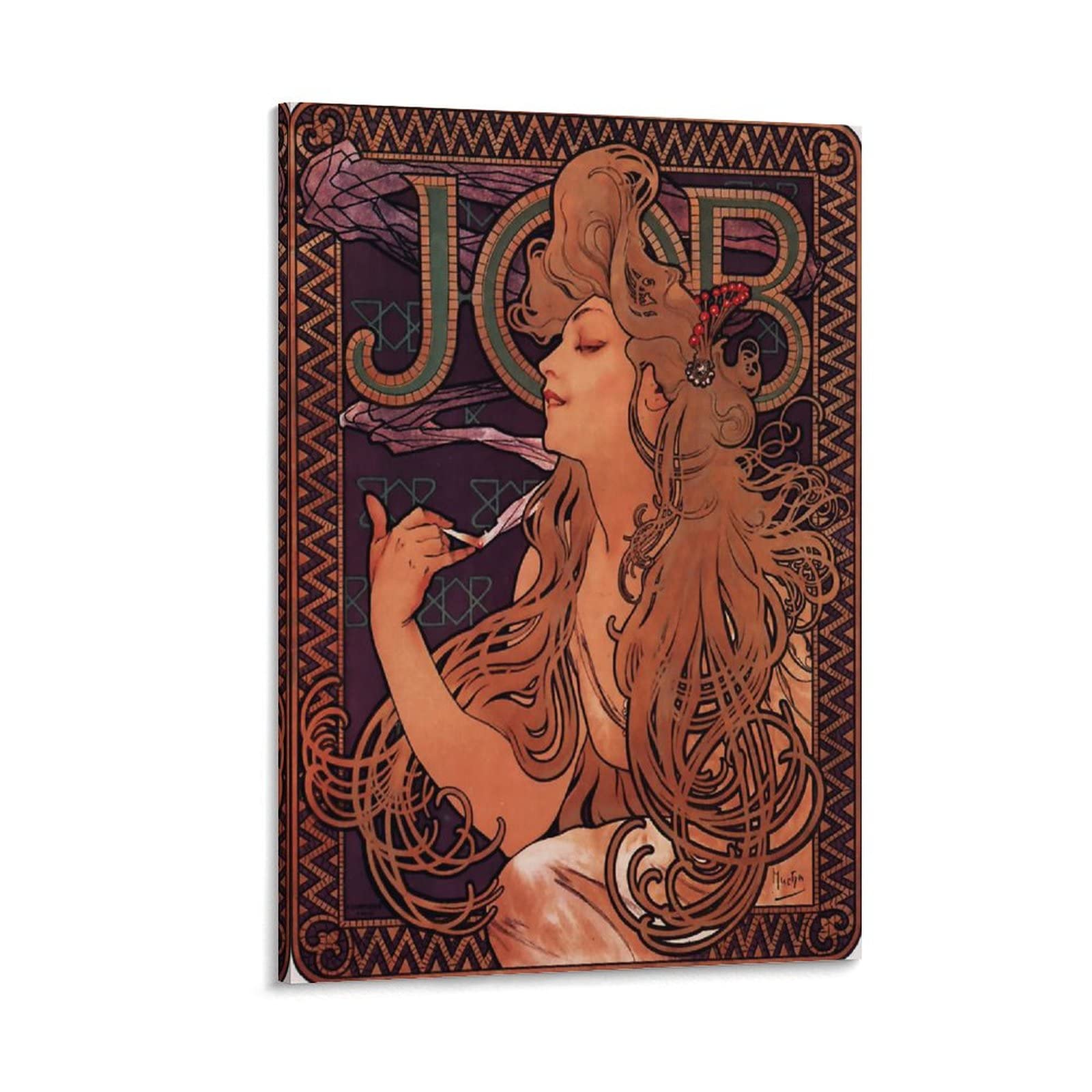 アルフォンス・ミュシャ JOB社のタバコ 額付き - 絵画