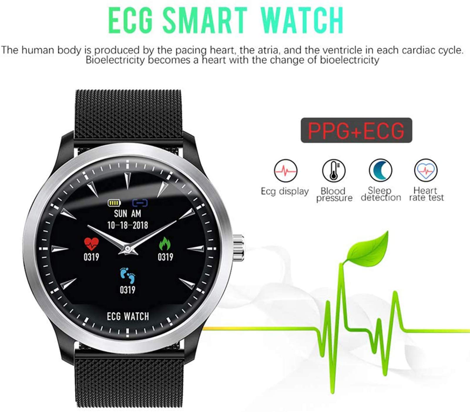 Shop n58 ecg ppg smart watch review Sale