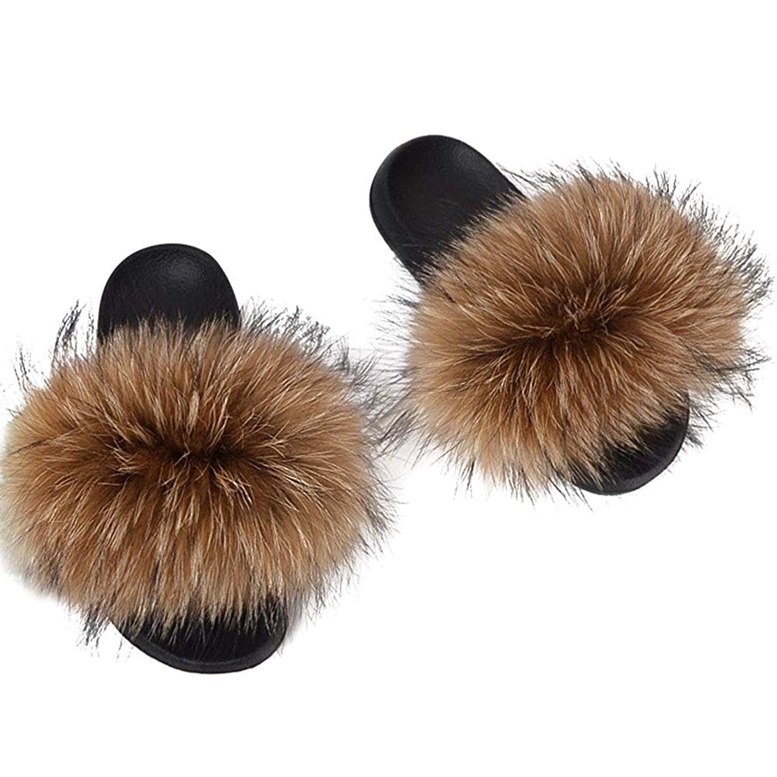 Elisabetta Panerai Ciabatte Pelliccia Volpe Sale Ciabatte Con Pelo