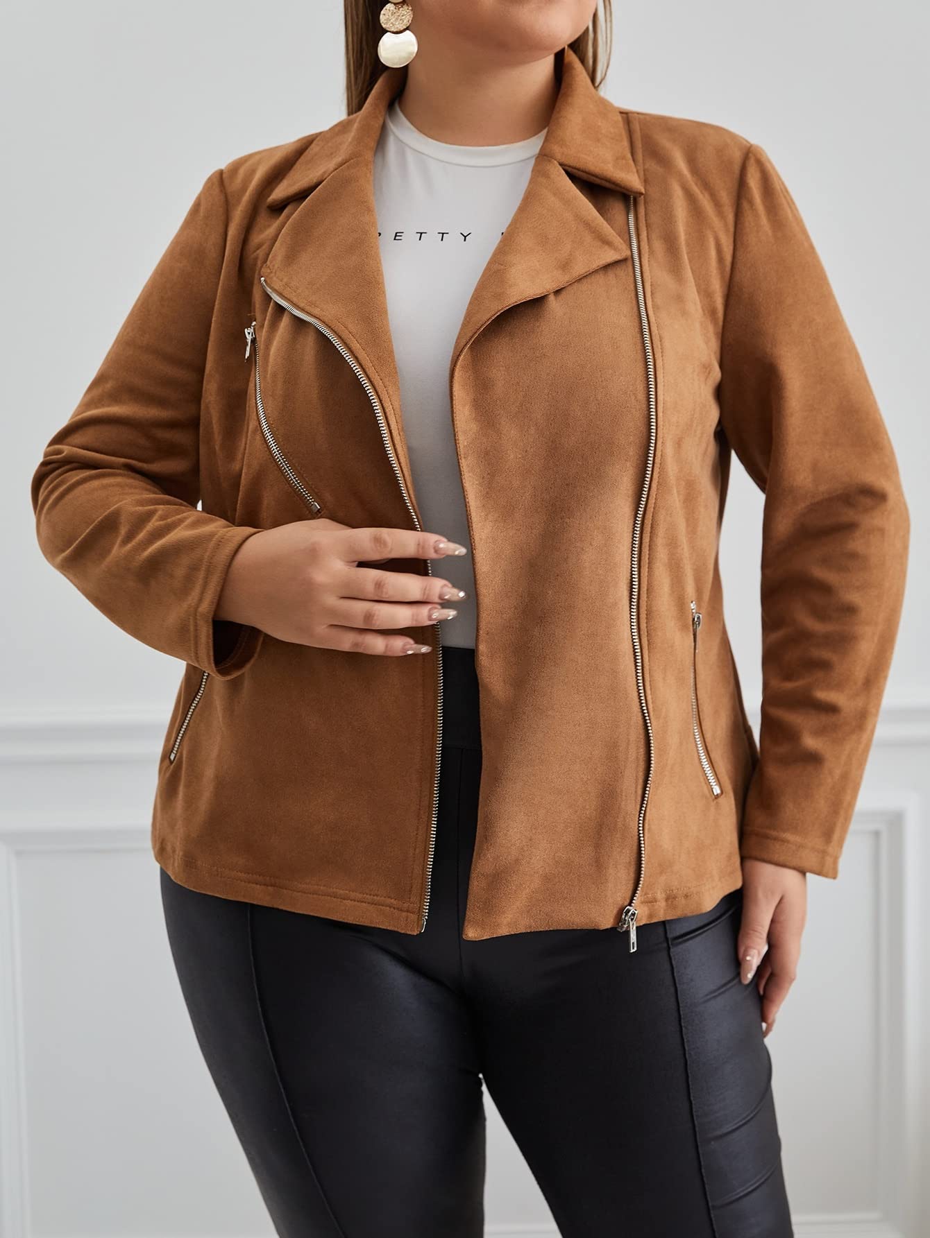 Moto Jacket Plus Size Womens Suede Jackets Plus Size Outlet Suede