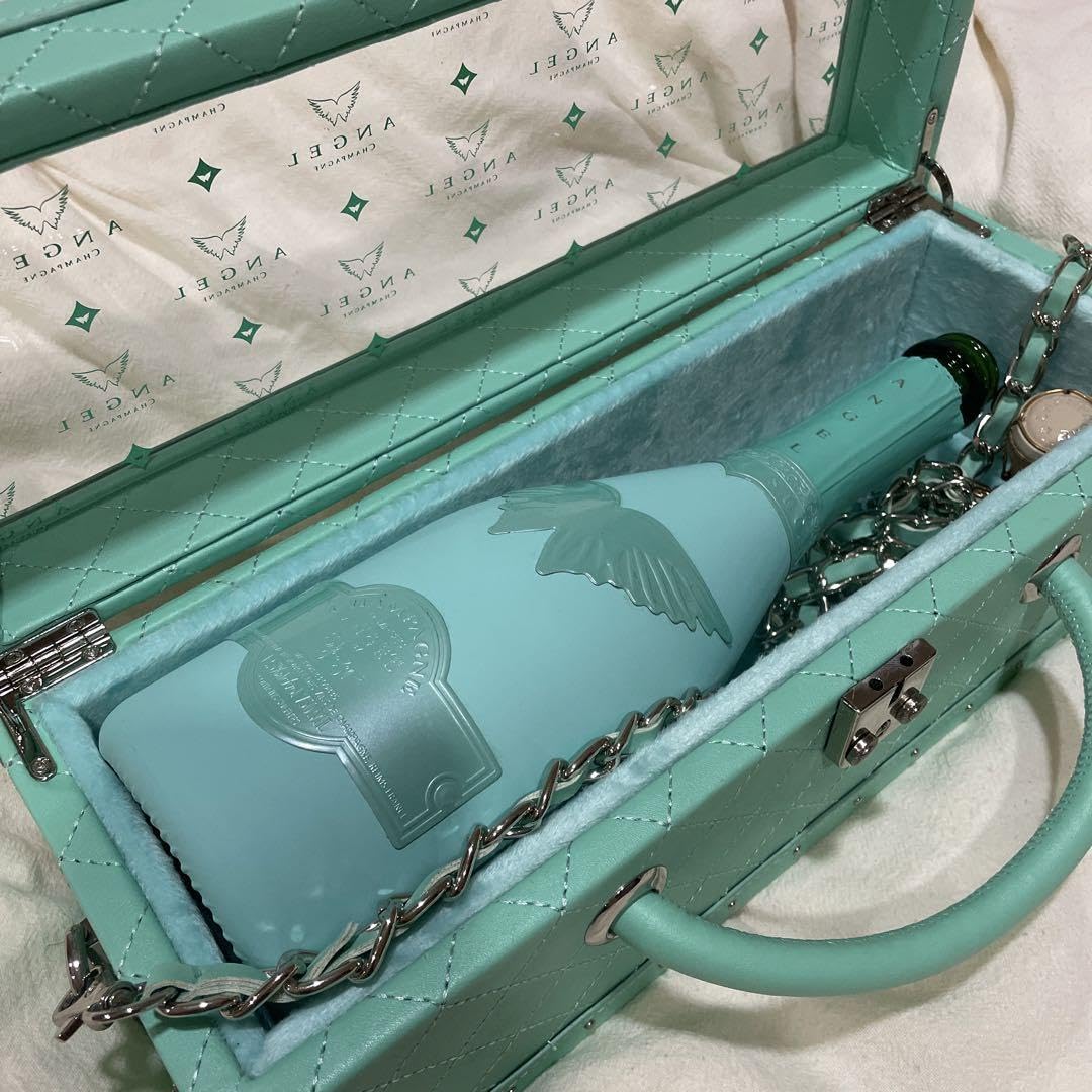 Amazon.co.jp: ANGEL エンジェルシャンパン ドゥミセック ブルー 空箱 