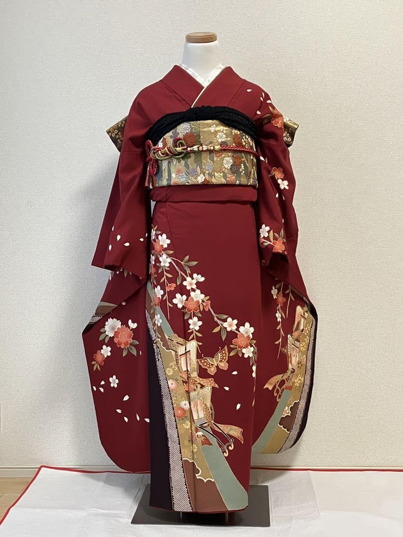 ❗️あさん専用❗️正絹 絞り 振袖 フルセット 赤色 レディース - 着物 