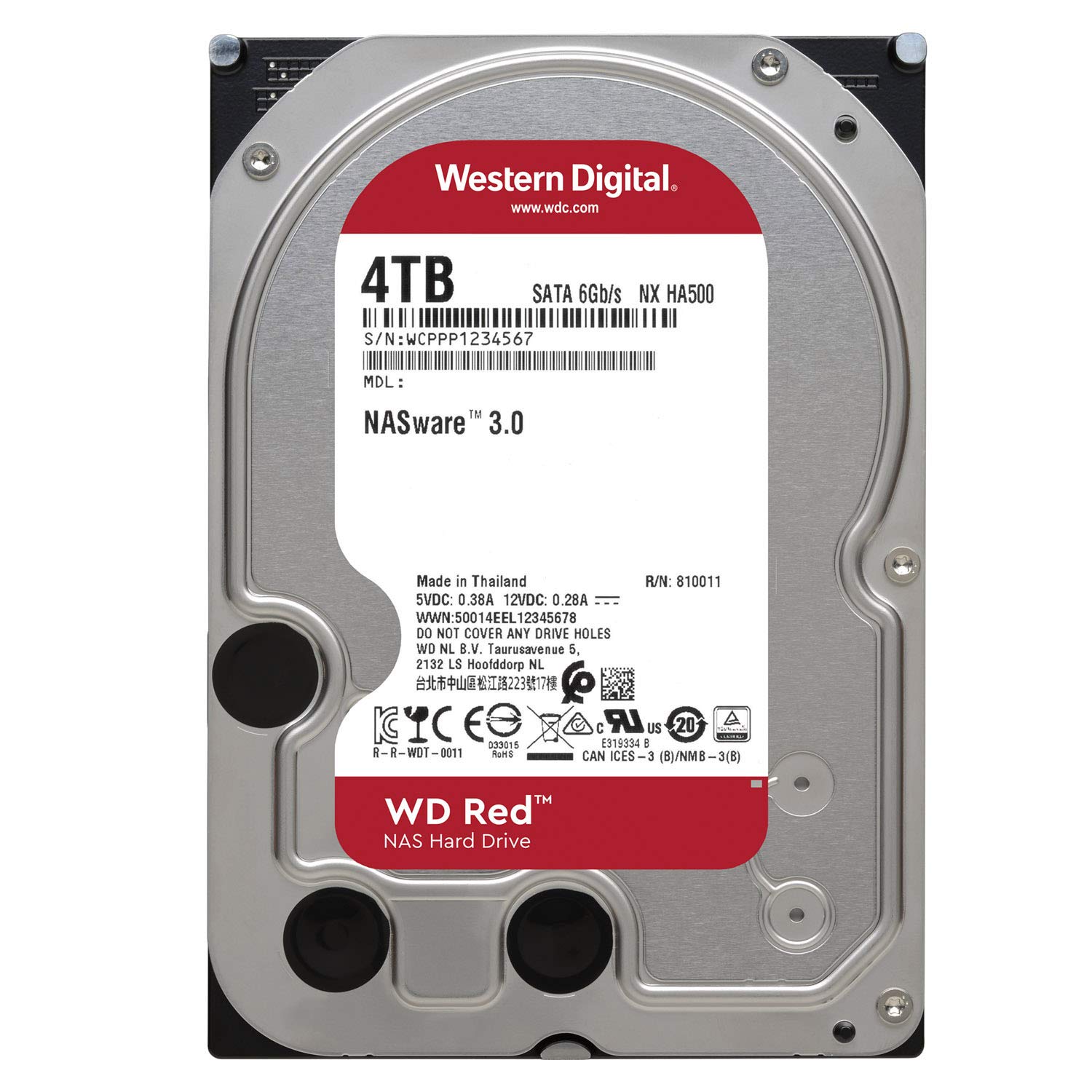 AVコマンド対応】WD RED NAS用内蔵HDD 4TB WD40EFRX① Western Digital 