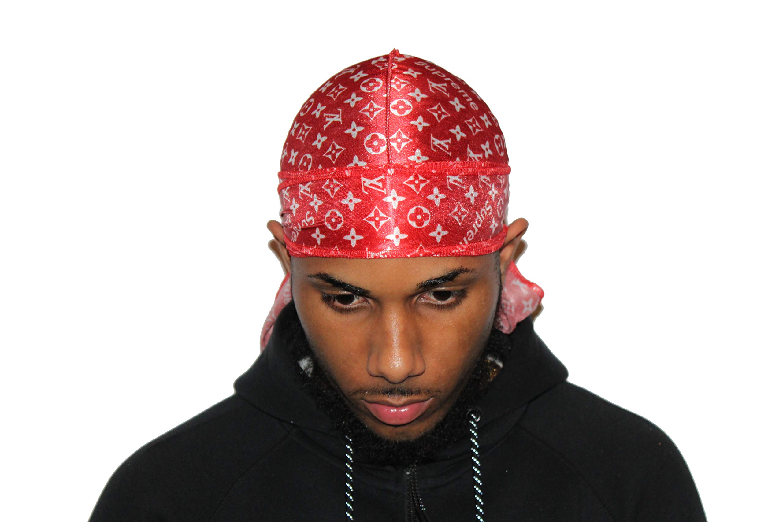 Silky Durag Red Supreme Durag Supreme Louis Vuitton Durag New - Main Image