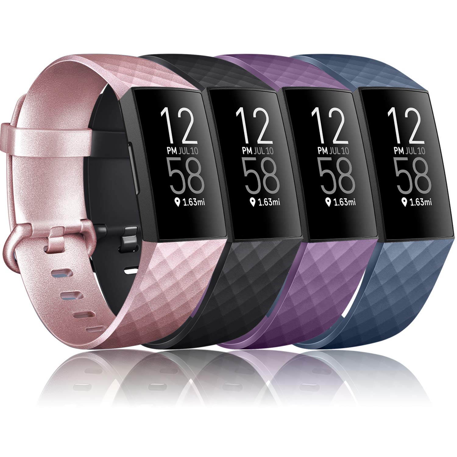 Strap Fitbit Versa Periwinkle Band Periwinkle Rose Gold Fitbit