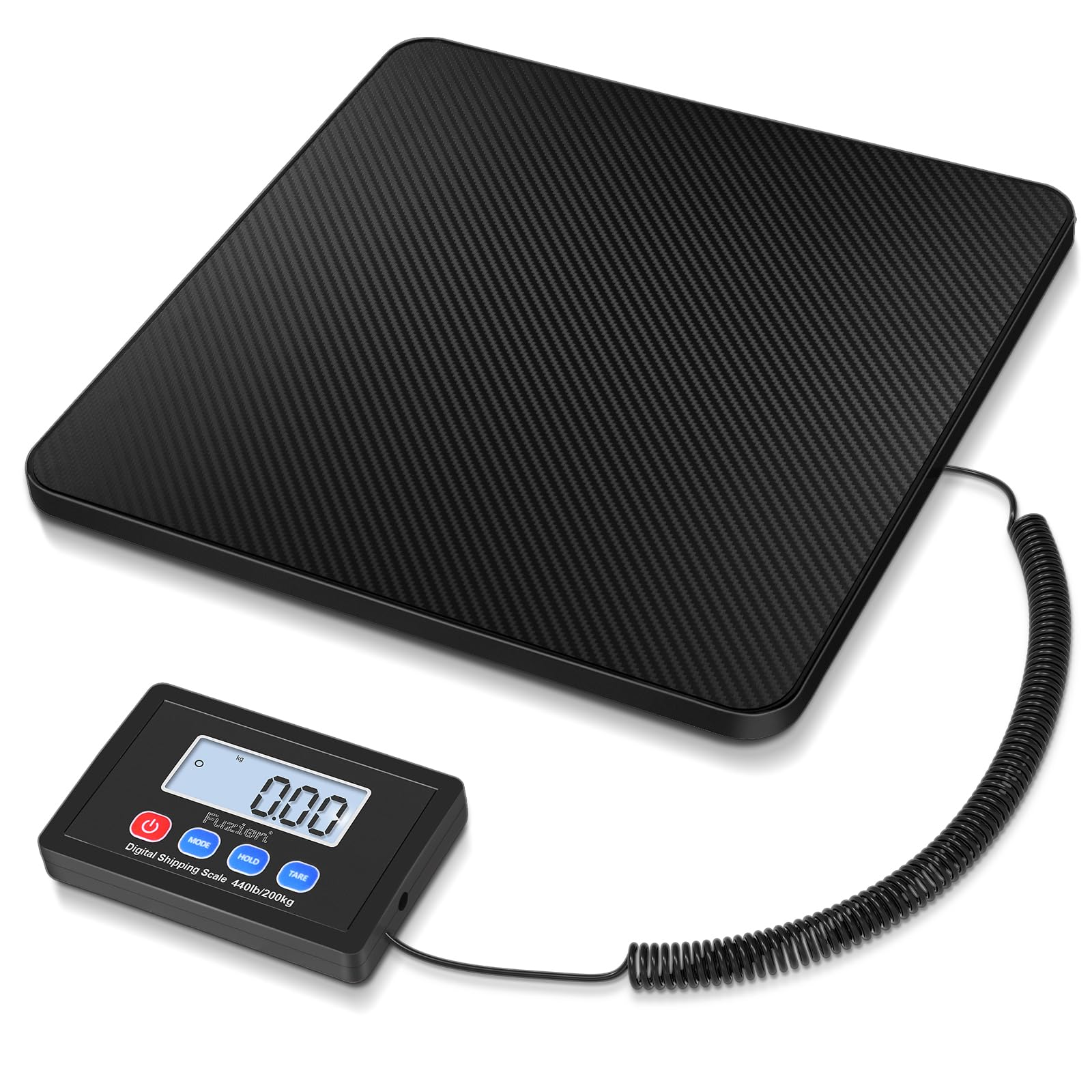 fuzion shipping scale 440lb x 10g high accuracy postal scale holdtare function digital shipping postal scale for packages postage luggage mailing battery amp ac adapter included