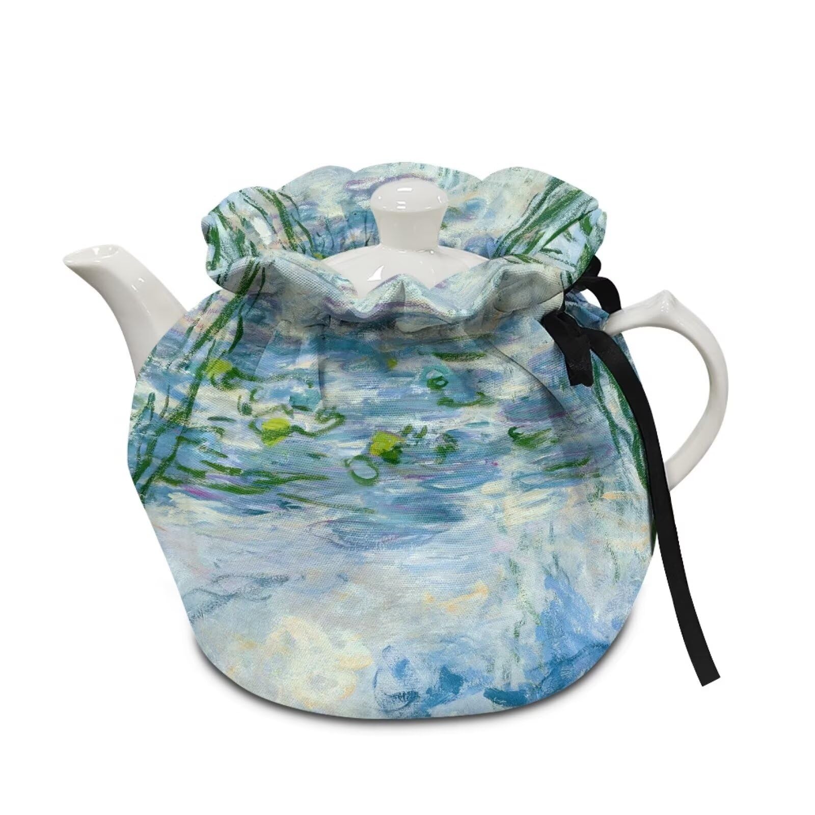 teapots dust cover insulated starry night print tea cozy for teapot tea kettle cover breakfast insulation lid warmer tea cosy kitchen coffee table decorative accessories