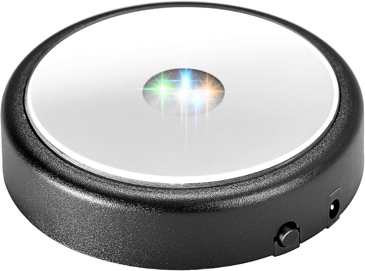 IFOLAINA LED Light Base Multicolor Round Display Stand
