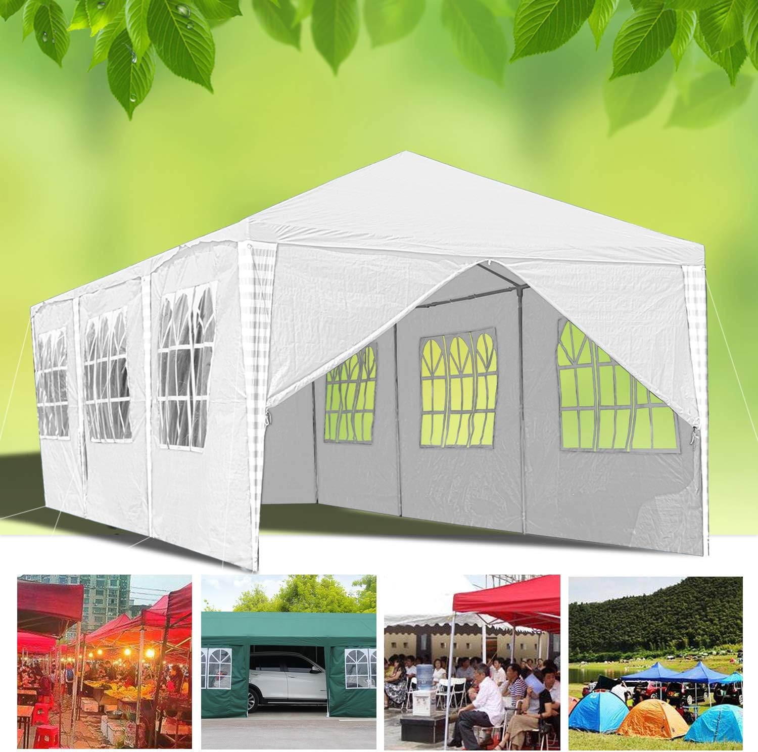 chiuso in tenda per festa