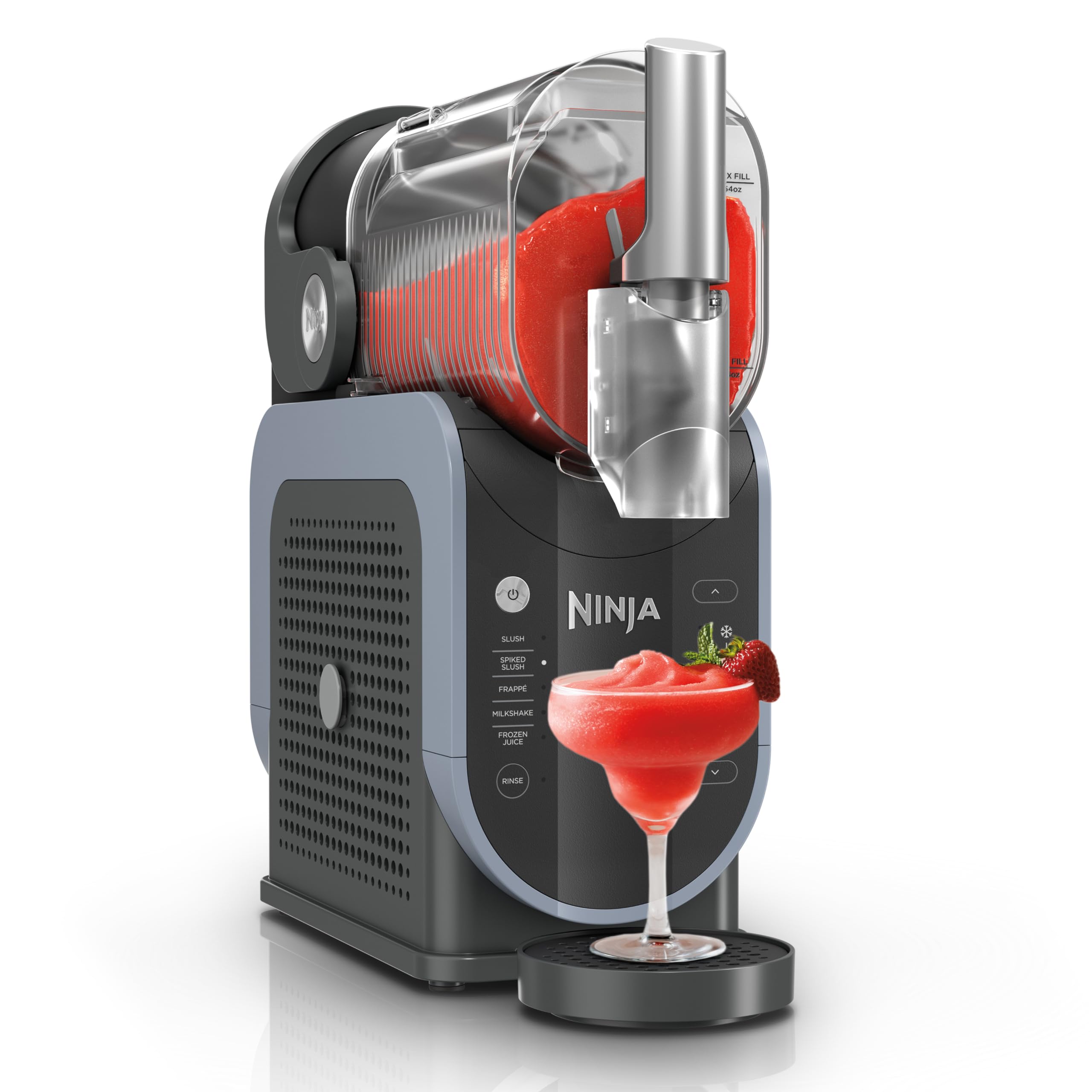 ninja slushi professional frozen drink maker with rapidchill technology frozen drink amp slushie machine 5 preset programs frozen margaritas frapps and more grey fs301c canadian version