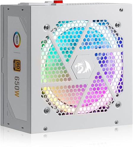Miniatura 79 de Redragon Fuente de alimentación RGPS-850W 80+ Gold de 850 vatios con ATX 3.1 y PCIe 5.1 totalmente modular, cable de 12VHPWR incluido, condensadores