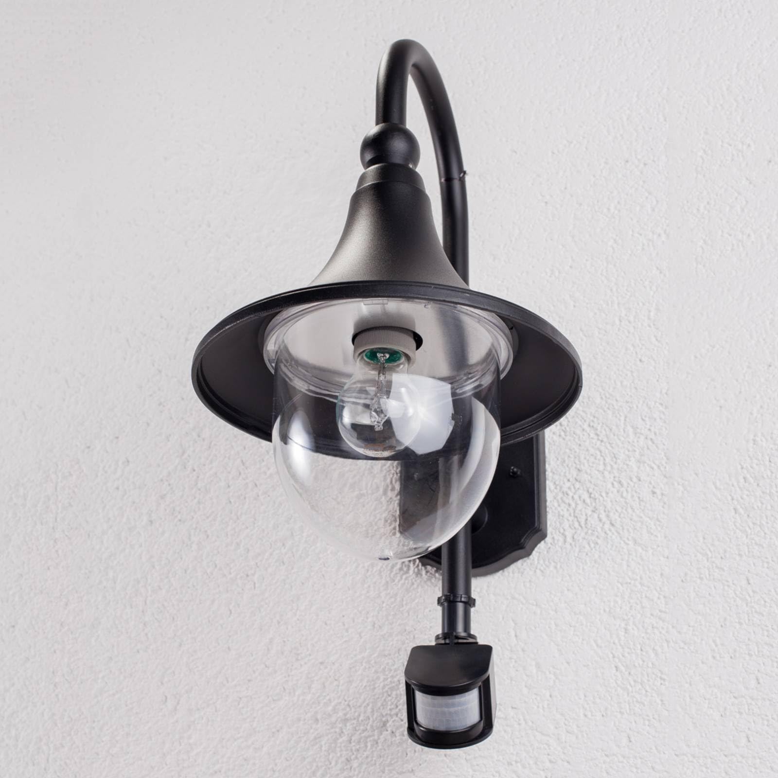 Lindby Applique extérieure Daphne à intensité variable (Moderne) en Noir Aluminium (1 lampe,à E27), pour mur extérieur/façade de maison terrasse und balcon