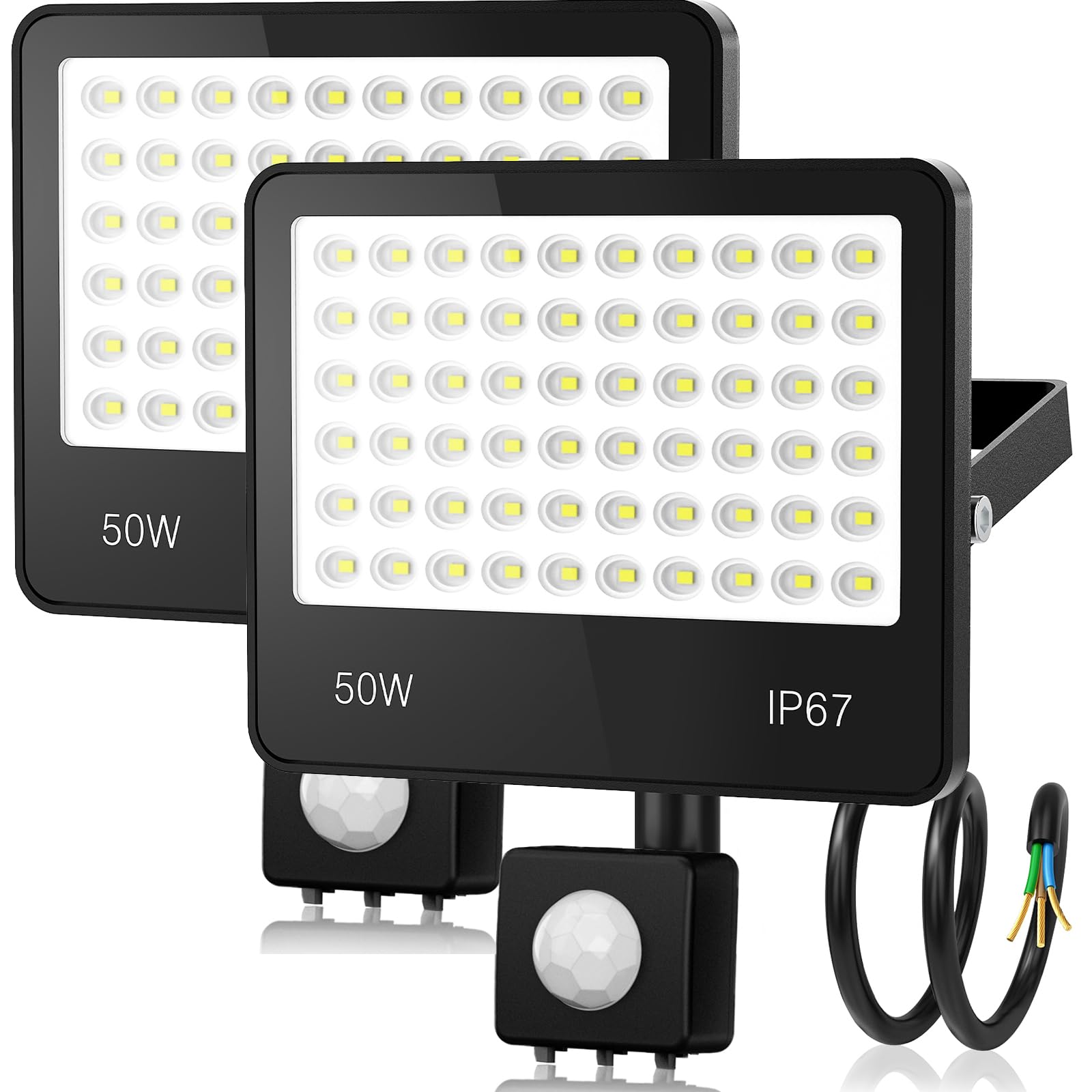 HAPYLUMI LED Hallenstrahler 100W 10000lm, 6 Stücke Hallenbel
