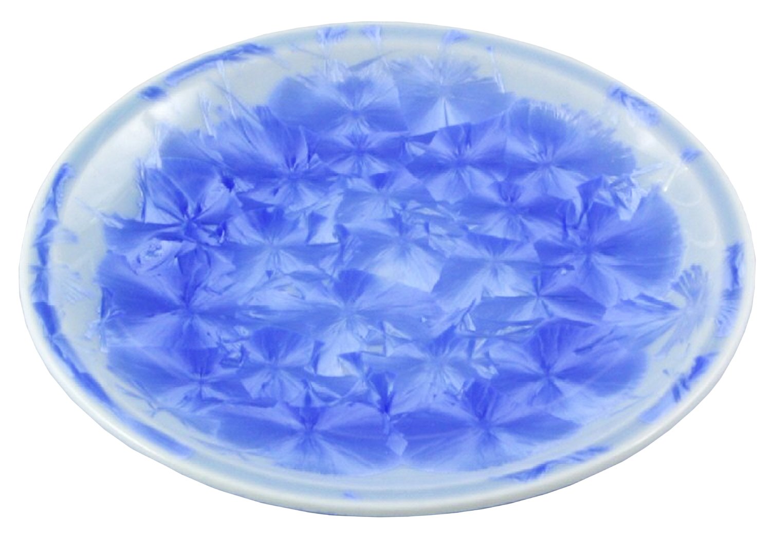 Amazon.co.jp: 京焼 清水焼 陶あん窯 銘々皿 花結晶(青) kta369-01 