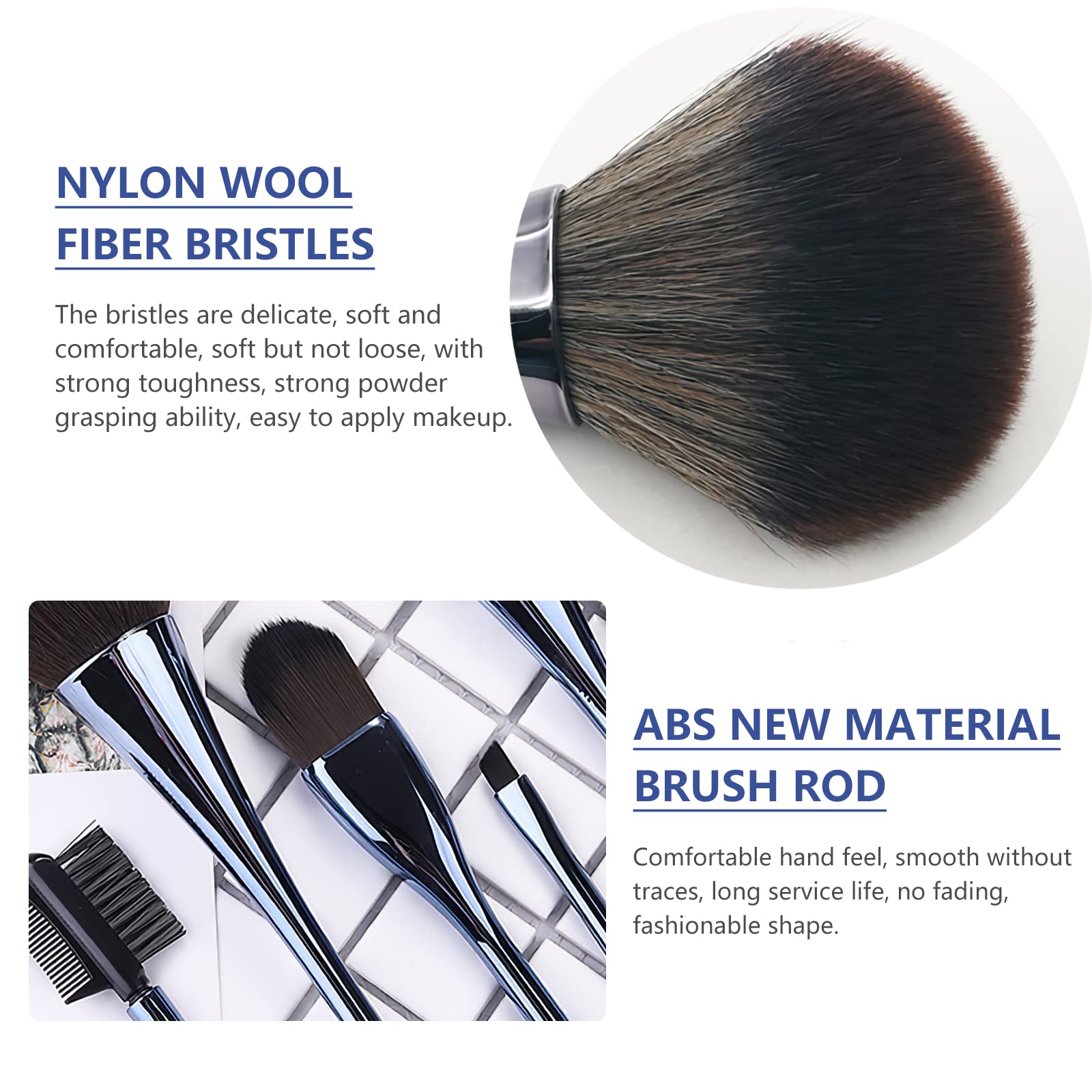 Make up Brushes Set, 10 Pcs Professional Synthetic Make Up Brush - Image 3