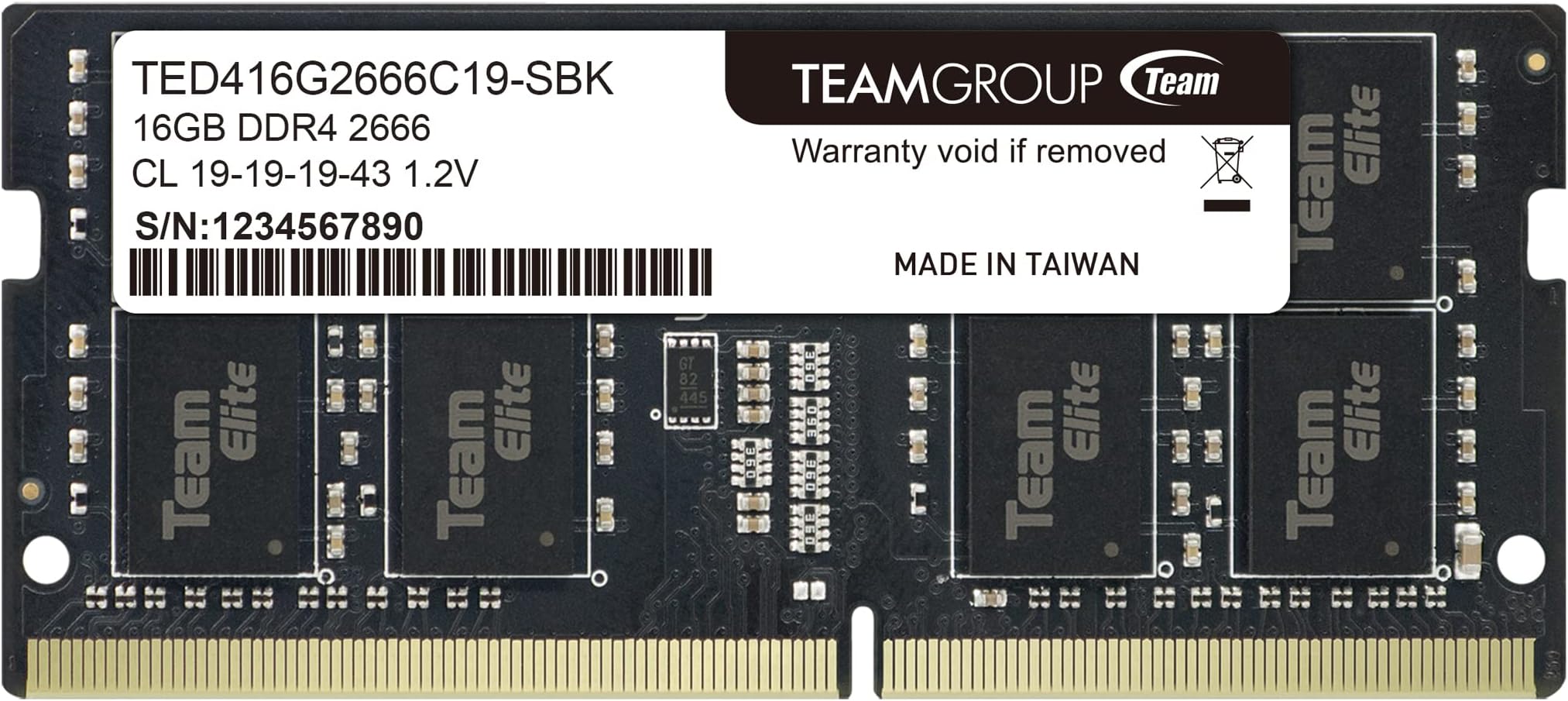 TEAMGROUP Team Elite - DDR4-16 GB - SO DIMM 260-PIN - ungepuffert