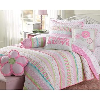 twin quilt set girl