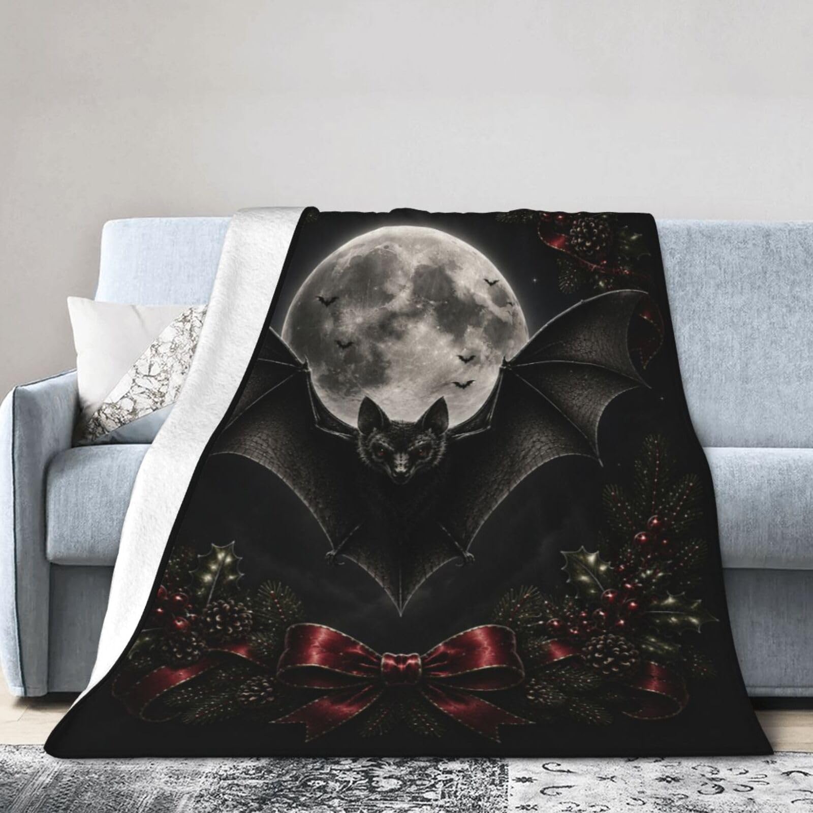 jamie world Christmas Bat Throw Blanket 50"x40"