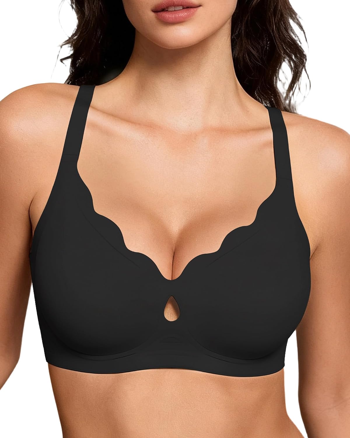 Gailife Bras for Women No Underwire Jelly Bras Wave Wireless Bras Seamless Full Coverage Bralettes Everyday Bras