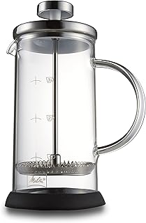 メリタ Melitta コーヒー メーカー フレンチプレス ガラス製 耐熱 分解洗浄 350ml 3杯用 スタンダード MJF-1701 ブラック