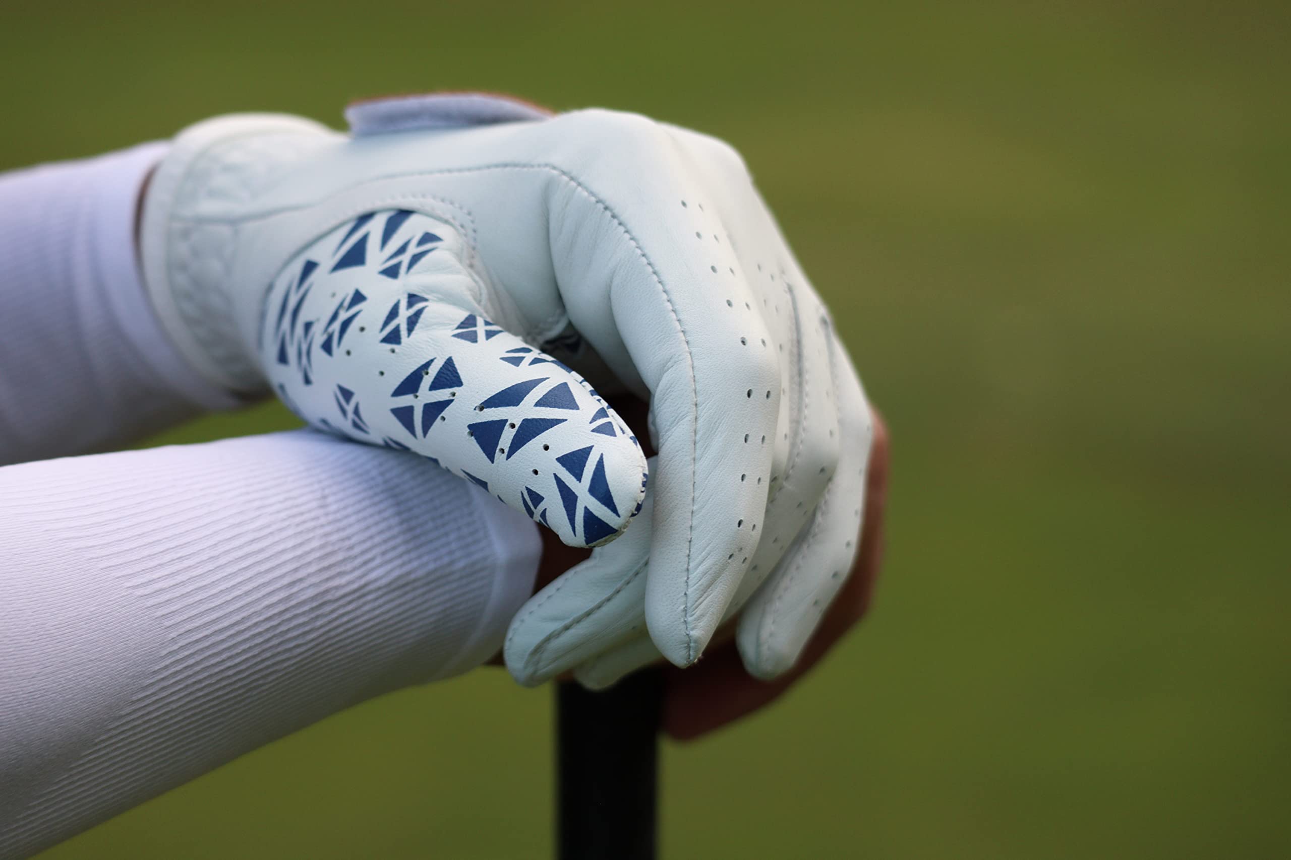 DEGA Golf Gloves 2 Pack 100% Cabretta Leather Golf Glove Men Left Hand Thumb Printed Designs (S, Scotland Flag) - Image 4