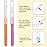 Patelai 100 Pieces Braces Brush for Cleaner Interdental Brush Toothpick Dental Tooth Flossing Head Oral Dental Hygiene Flosser Toothpick Cleaners Tooth Tool(Purple, Orange,Cute Size)