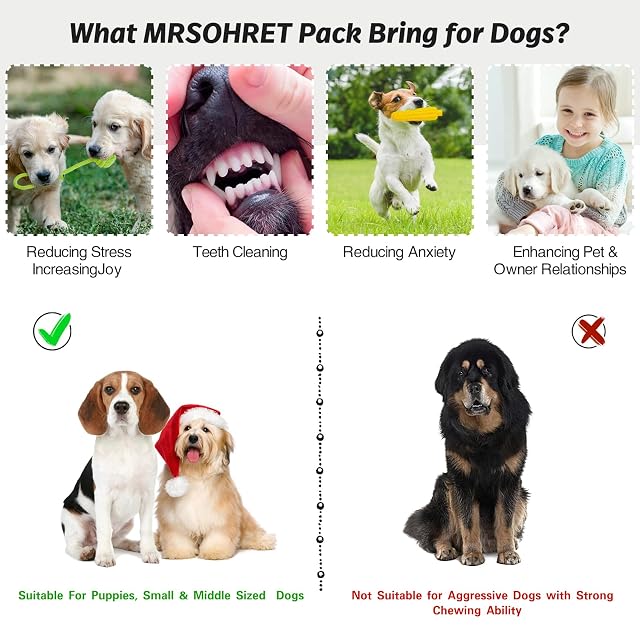 Foto 3 de 6 de MRSOHRET 20 Juguetes masticables para Cachorros para dentición