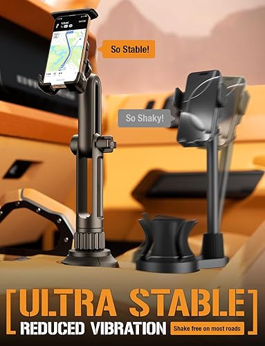 Miniatura 5 de ToughTested Soporte para teléfono y tableta para automóvil  Soporte GPS de brazo resistente para teléfonos inteligentes y tabletas grandes de hasta