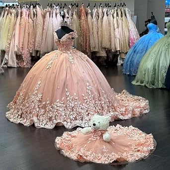 Mouccy Gorgeous Lace Tulle Quinceanera Dresses Puffy Beaded Sweet 16 Dress