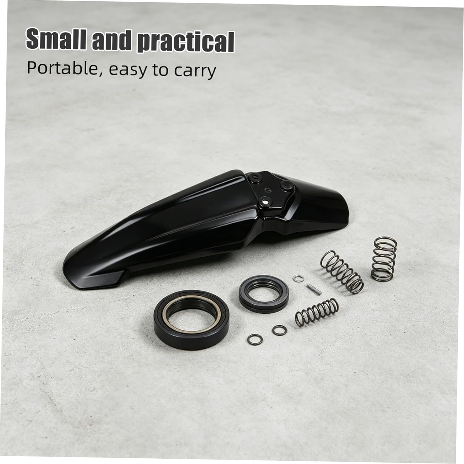 Healifty Motorcycle Mudguard Extender Front Fender Splash Guards for Sur-ron Electric Motorcycle with Screws and Washers, Sturdy Plastic Mud Flap for Daily Commute and Off-road Riding