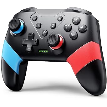 VOYEE Switch Controller for Switch/Lite/OLED, Pro Controller Red-Blue