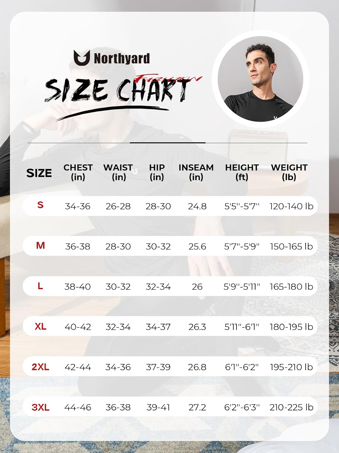 NORTHYARD Thermal Underwear for Men Long Johns Fleece Lined Base Layer Set for Winter Top Bottom with Pockets - Image 7