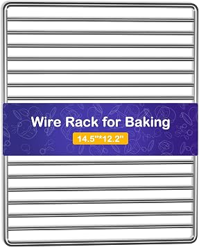 Wire Oven Rack Compatible for Cuisinart TOA-95 Convection AirFryer Toaster Oven, TOBEFORT Stainless Steel Wire Rack, Replacement Oven-Safe Warming Rack, Cooling Rack for Cooking and Baking