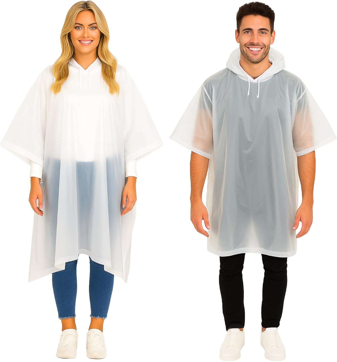 Poncho De Pluie Taille Unique Rouge Transparent Poncho De Pluie Taille Unique Rouge Transparent