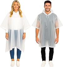 REDSTAR 2 Pack of Rain Poncho Waterproof Adult Raincoats - Waterproof Rain Coats for Men or Ladies Raincoat - Reusable Waterproof Poncho Festival Accessories - Waterproof Ponchos Adults Rain Coat