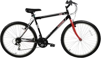 Arden Trail 26" Wheels for Men Adults Women Small 16" Frame Mountain Bike 21 Speed Black/Red