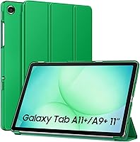 Vista 19 de MoKo Funda para Galaxy Tab A9+/A9 Plus de 11 pulgadas 2023, Funda Protectora Inteligente Delgada con Soporte y Carcasa Trasera Translúcida de PC