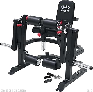 Valor Fitness Leg Extension and Curl Machine – Commercial Grade Plate Loaded Quad & Hamstring Trainer, Adjustable Dual Sundial with 15 Positions, Home or Gym Strength Training Equipment