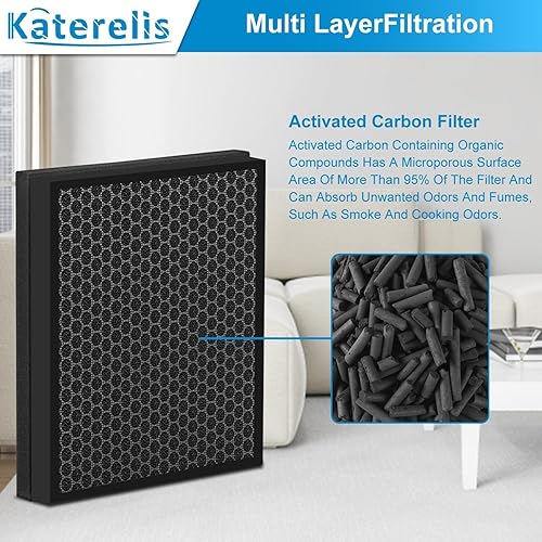 Miniatura 4 de Paquete de 2 filtros de repuesto Vital 200S, compatibles con Levoit Vital 200S, Vital 200S-RF-PA, filtro 3 en 1, con 1 cepillo de limpieza, número